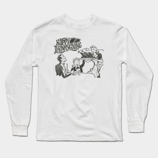 Happy Vintage Thanksgiving Long Sleeve T-Shirt